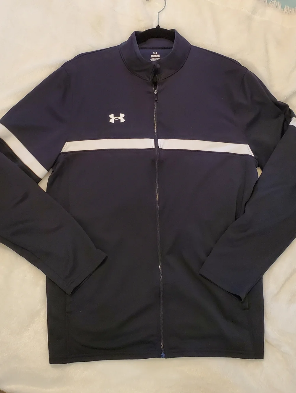 Under Armour Black and White Women's Full-Zip Training Jacket L